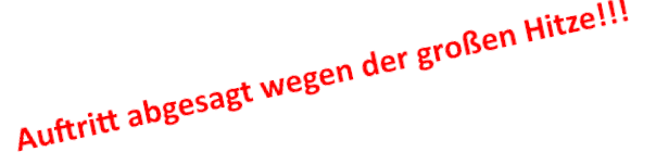 Abgesagt!!!